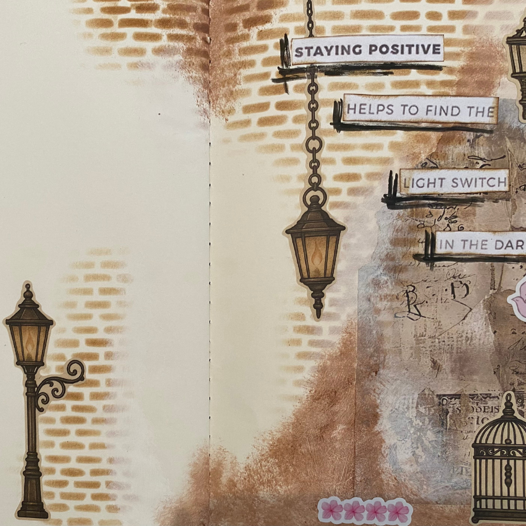 Victorian Alley Matte Sticker Set (2 x A5 Sheets) - The Turtle Journal-Victorian Alley Matte Sticker Set (2 x A5 Sheets) - The Turtle Journal Garden Nature Gnome Journaling-Rachel The Turtle Journal