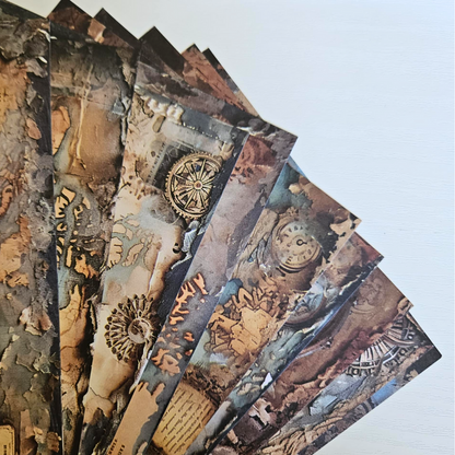 A5 Captain’s Voyage Patterned Paper Pack (10 sheets)