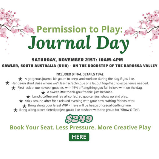 Journal Day Ticket - Permission to Play (Nov 21, Gawler SA)