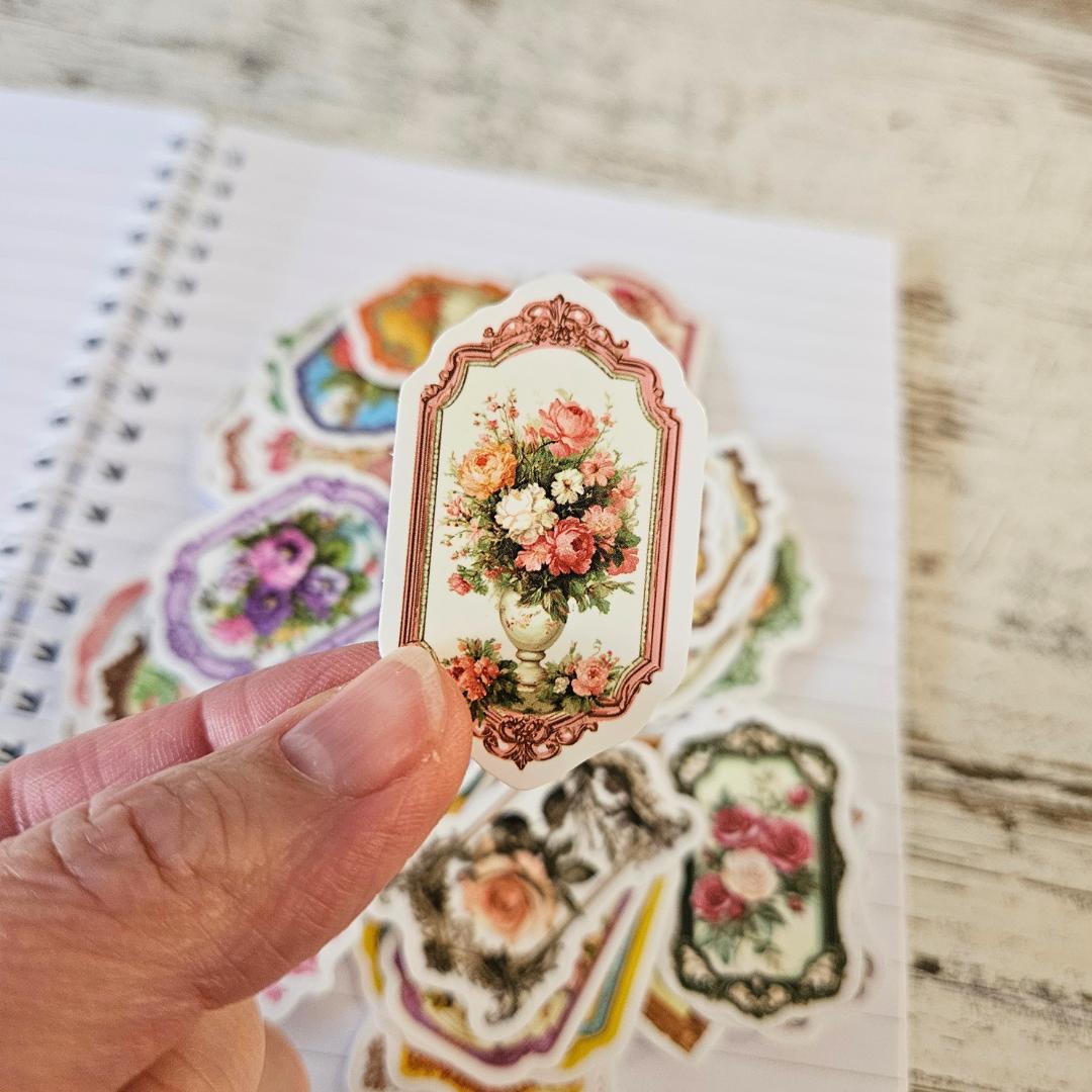 The Ornate English Garden Sticker Set (45 piece)-Rachel The Turtle Journal