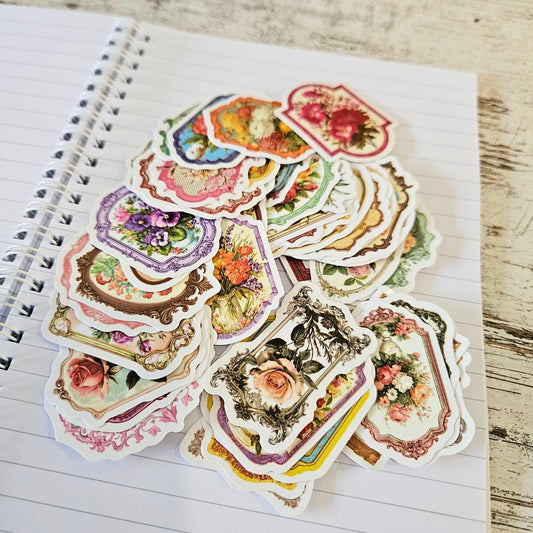 The Ornate English Garden Sticker Set (45 piece)-Rachel The Turtle Journal