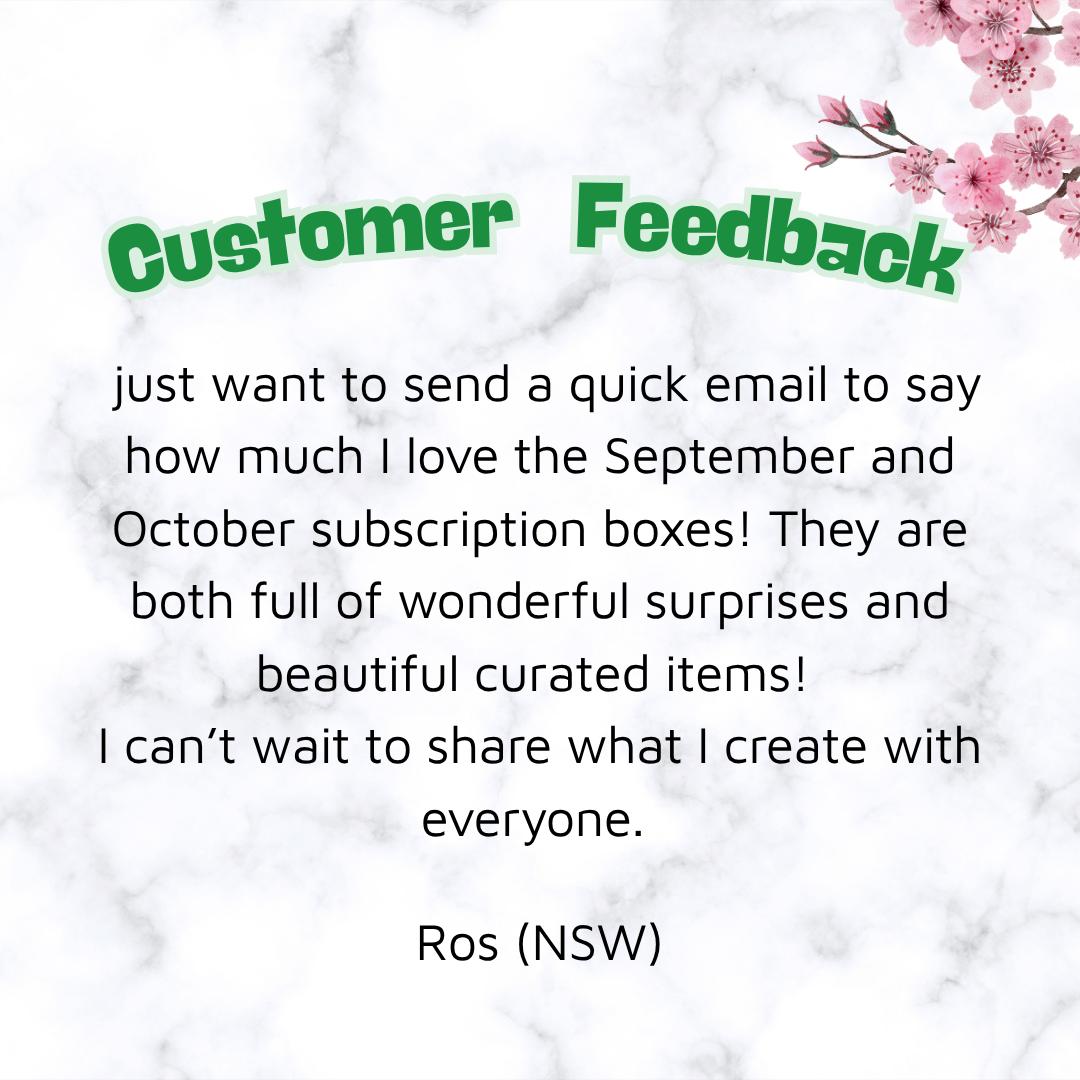 Turtle Treasure Box Subscription Kit-Papers Stickers Subscription Kit Box Monthly Craft Mystery Australia Paper Crafters-Rachel The Turtle Journal