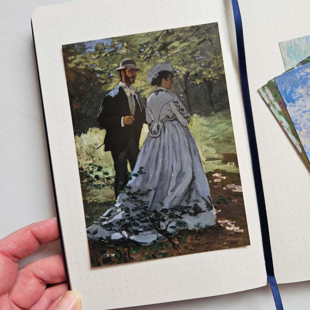 Monet Art Postcards Ephemera Set (6 piece)-Monet Art Postcards Ephemera Set (6 piece) Art Journaling Mixed Media Creative-Rachel The Turtle Journal