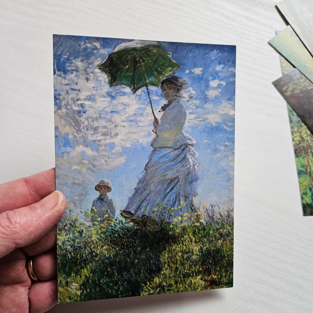 Monet Art Postcards Ephemera Set (6 piece)-Monet Art Postcards Ephemera Set (6 piece) Art Journaling Mixed Media Creative-Rachel The Turtle Journal