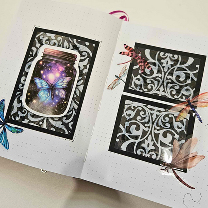 Journaling Kit: Midnight Music Magic-Journaling Kit Journaling Kit: Midnight Music Magic Supplies How To Scrapbooking Junk Journaling Australia-Rachel The Turtle Journal