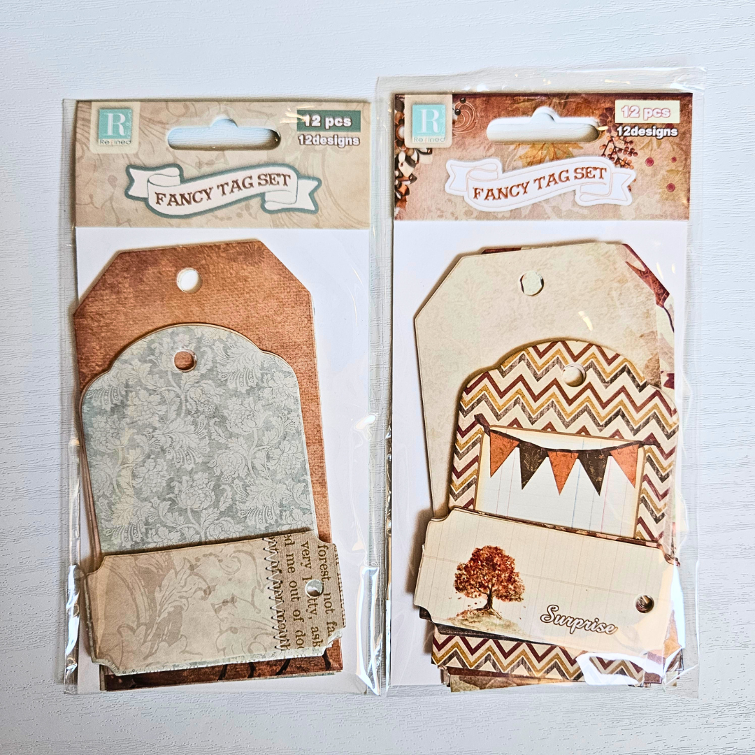 Fancy Tag Set Embellishments (12 piece)