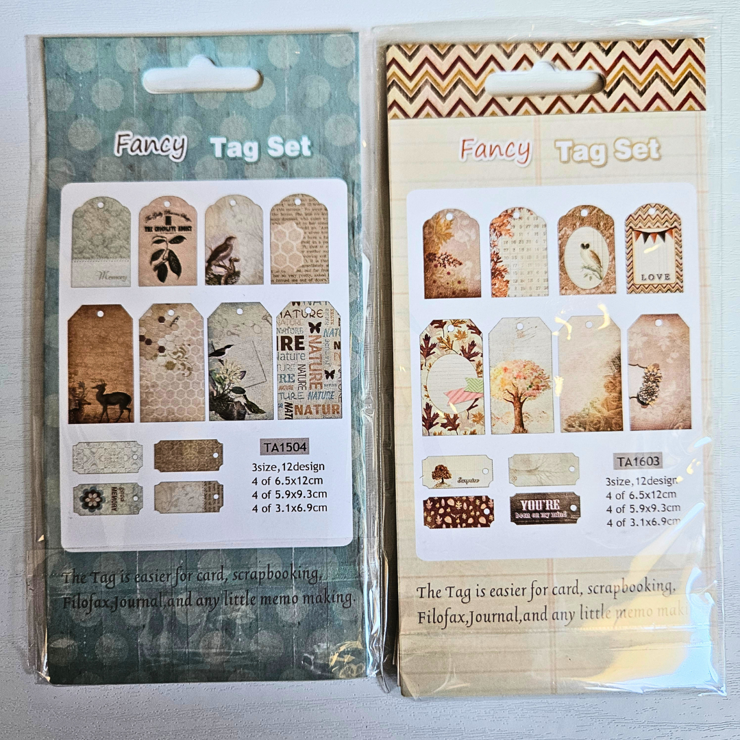 Fancy Tag Set Embellishments (12 piece)
