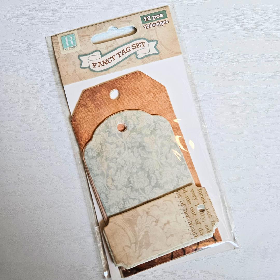 Fancy Tag Set Embellishments (12 piece)-Nature-Rachel The Turtle Journal