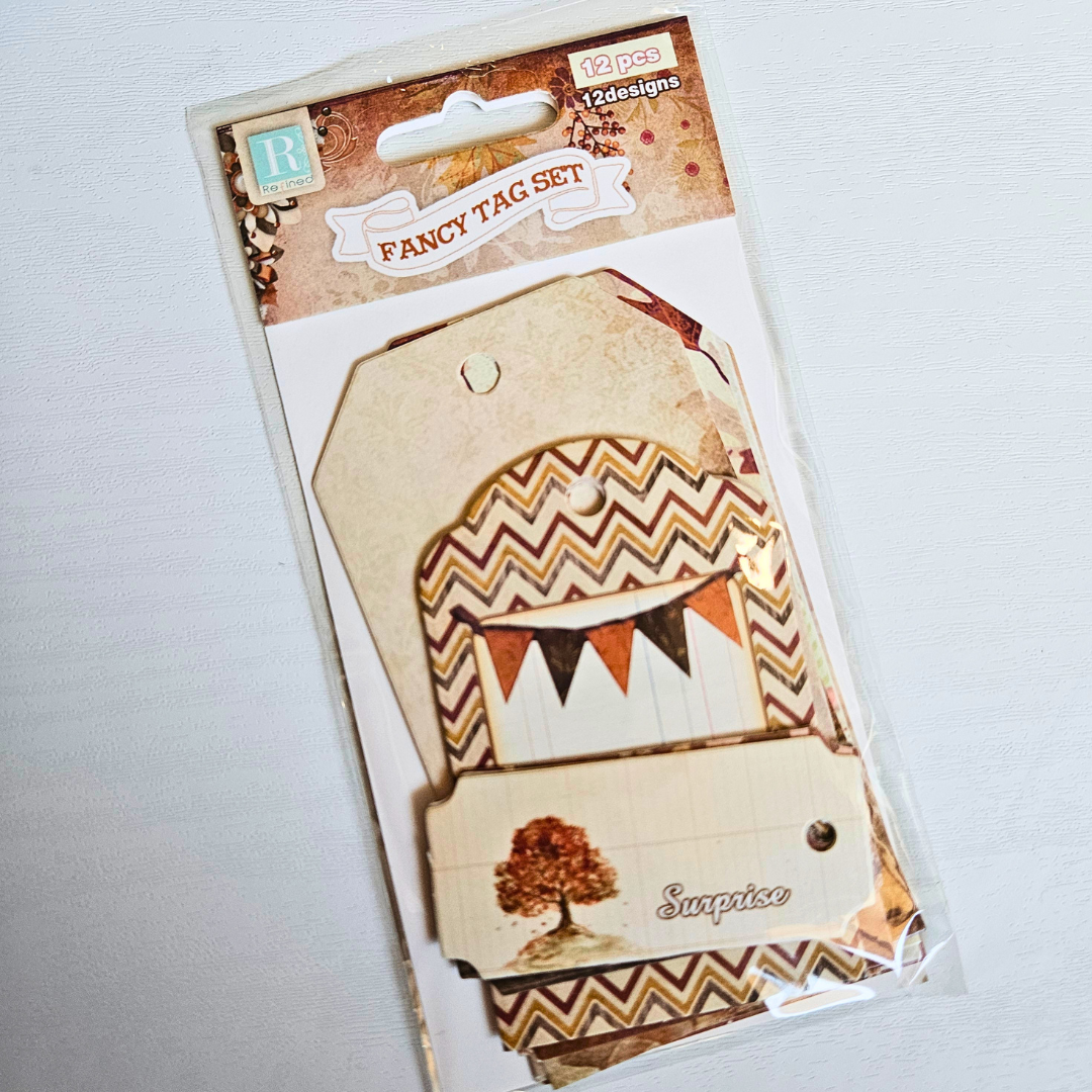 Fancy Tag Set Embellishments (12 piece)