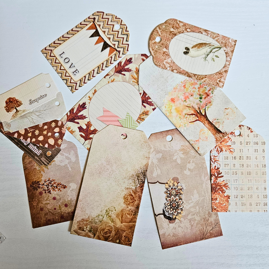 Fancy Tag Set Embellishments (12 piece)