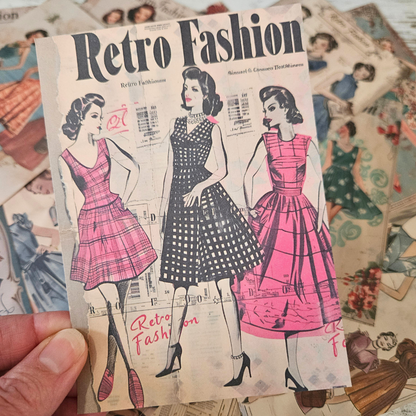 A6 Retro 1950s Fashion Ephemera Paper Pieces (16 piece)