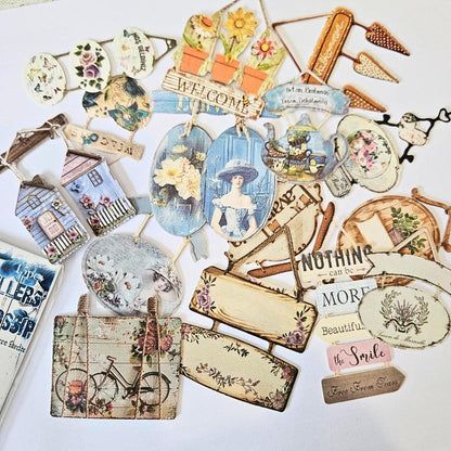 Weathered Wood Vintage Diecuts (15 piece)