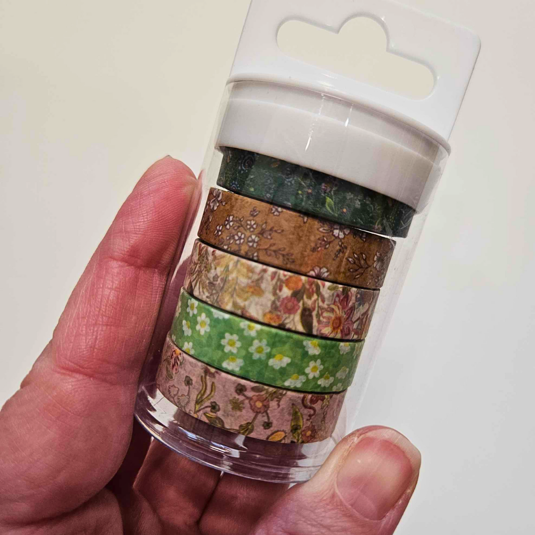 Francheville Eve Floral Washi Set (5 rolls)-Francheville Eve Floral Washi Set (5 rolls) Australian Bullet Journaling Scrapbooking Supplies Border Washi-Rachel The Turtle Journal