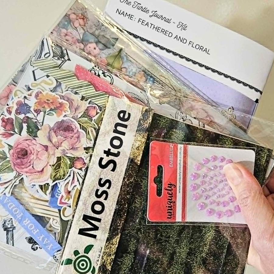 Feathered and Floral A5 Journaling Kit (5 x A5 Double Layouts)-Rachel The Turtle Journal