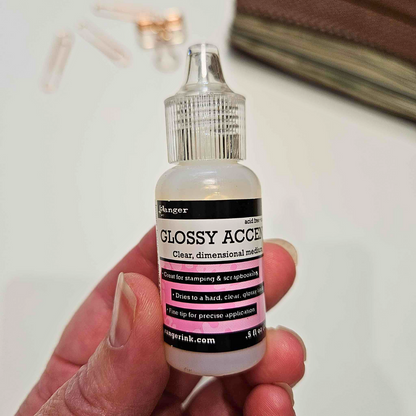 Ranger Glossy Accents Mini Liquid Glue Medium 18mL-Ranger Glossy Accents Mini 18mL Acid Free Medium Liquid Glue - The Turtle Journal Craft Supplies-Rachel The Turtle Journal