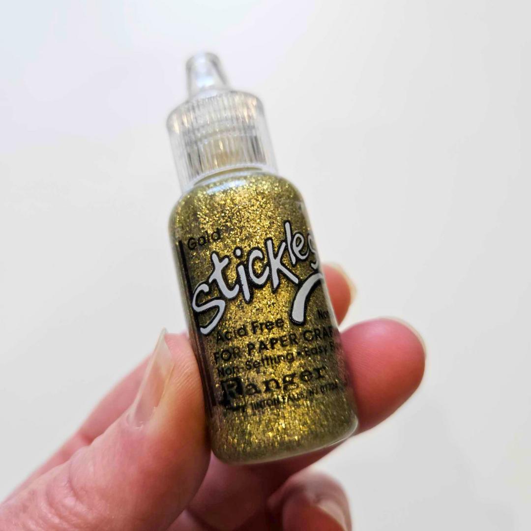 The Turtle Journal - Ranger Stickles Glitter Glue 3D - Embellishments Acid Free Journaling Art Creative Supply - Glitter Shimmer Sparkle Mixed Media - Silver Black Diamond Seafoam Waterfall Mermaid Gold Copper Sandstone Vintage - Aussie Crafting Supplies Online