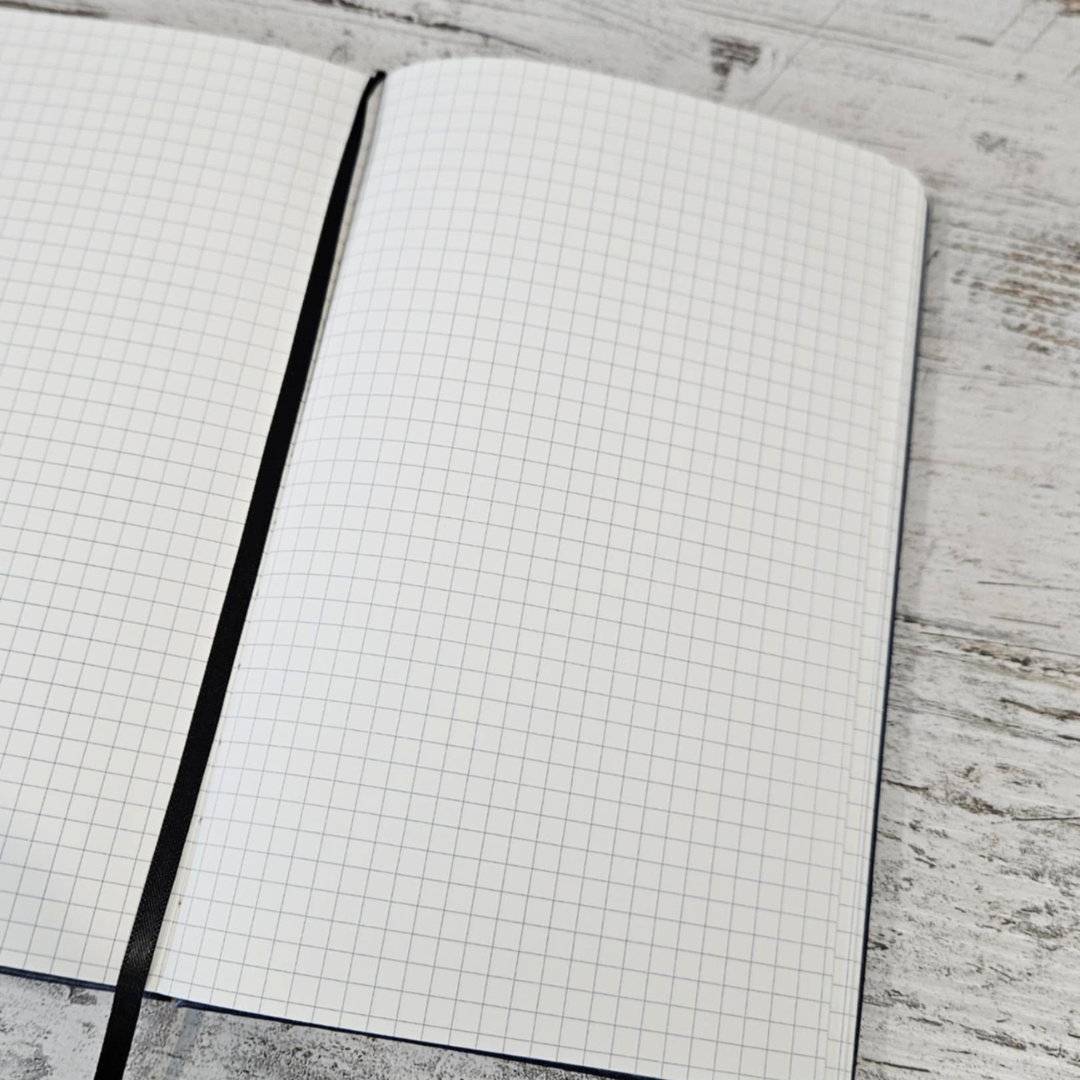 Half Letter Celestial Butterfly Hardcover Journal-Grid-Half Letter Celestial Butterfly Hardcover Journal Notebook Australian Stationery-Rachel The Turtle Journal