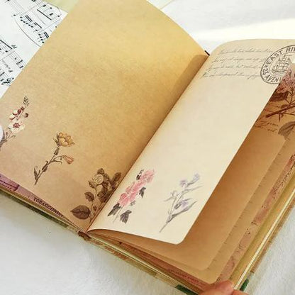 A5 Hardcover Junk Journal Collage Notebook (192 page) - Rachel The Turtle Journal
