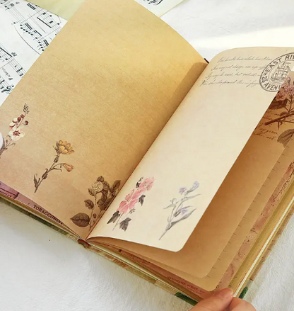 A5 Hardcover Junk Journal Collage Notebook (192 page) - Rachel The Turtle Journal