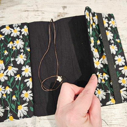 A5 Embroidered Fabric Journal Notebook Cover (1 piece)