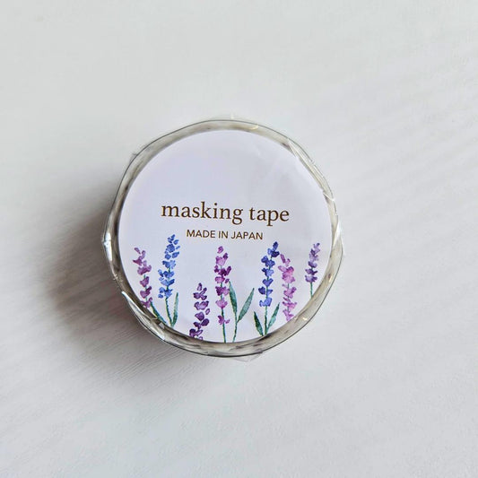 Lavender Washi Tape (5m roll) - Mind Wave From Japan-Lavender Washi Tape (5m roll) - Mind Wave From Japan - The Turtle Journal Japanese Stationery-Rachel The Turtle Journal