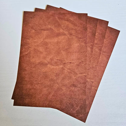 Leather Look Paper Envelope Set (9pc)-Rachel The Turtle Journal