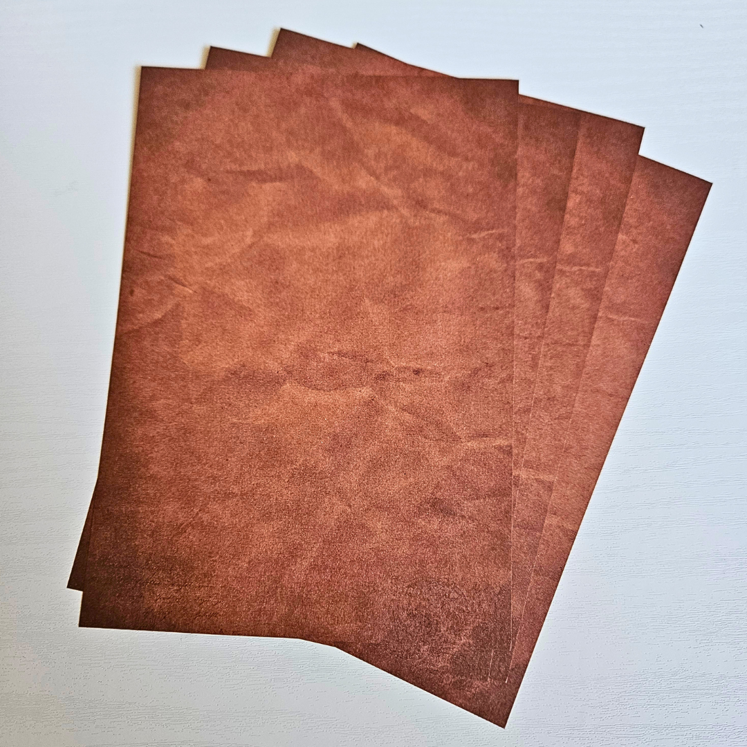 Leather Look Paper Envelope Set (9pc)