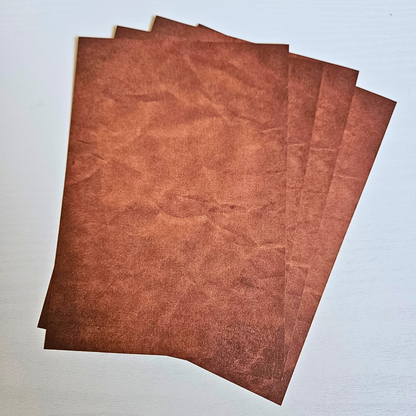 Leather Look Paper Envelope Set (9pc)