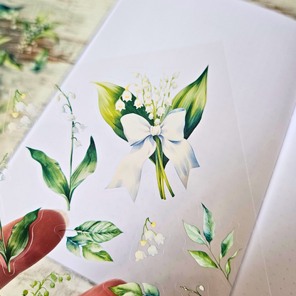 Flower Fields Sticker Sheet Sets (5 kiss cut sheets)-Rachel The Turtle Journal