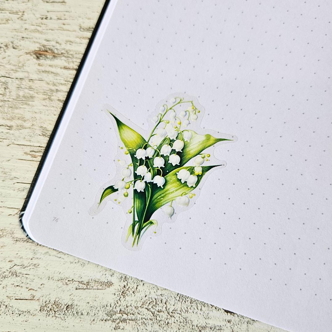 Flower Fields Sticker Sheet Sets (5 kiss cut sheets)-Lilies-Rachel The Turtle Journal