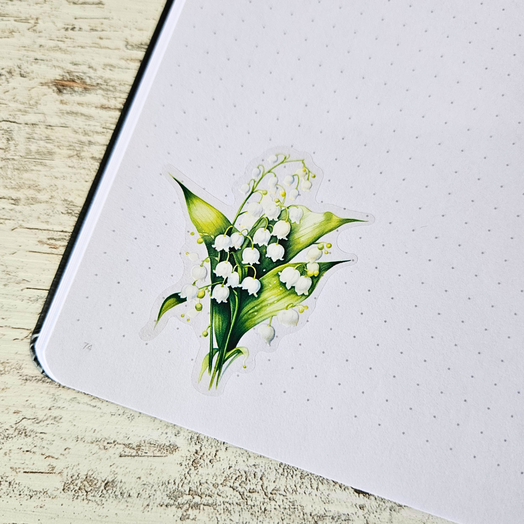 Flower Fields Sticker Sheet Sets (5 kiss cut sheets)-Lilies-Rachel The Turtle Journal