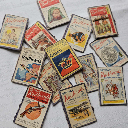 Matchbook Covers Genuine Vintage Ephemera (10 piece bundle)-Matchbook Covers Genuine Vintage Ephemera (10 piece bundle) Junk Journaling Supplies One-Off Antique-Rachel The Turtle Journal