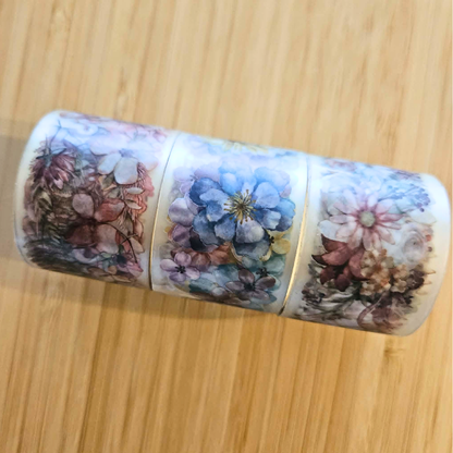 Clear Botanical Tape Lyric Series - Mind Wave From Japan [set of 3 rolls]