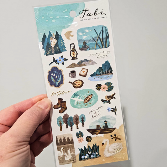 Tabi Winter Camping Journey Stickers - Mind Wave From Japan