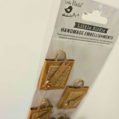 Clearance: Little Birdie Mini Ephemera Bag Stickers-Perforated Postage Stamp Washi Tape ARToptions Spice - Aussie Paper Crafting - The Turtle Journal-Rachel The Turtle Journal