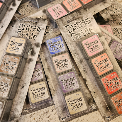 Distress Oxide Mini Pads - Tim Holtz Ranger (4 piece)-Distress Oxide Mini Pads - Tim Holtz Ranger (4 piece) - Aussie Paper crafting Junk journaling-Rachel The Turtle Journal