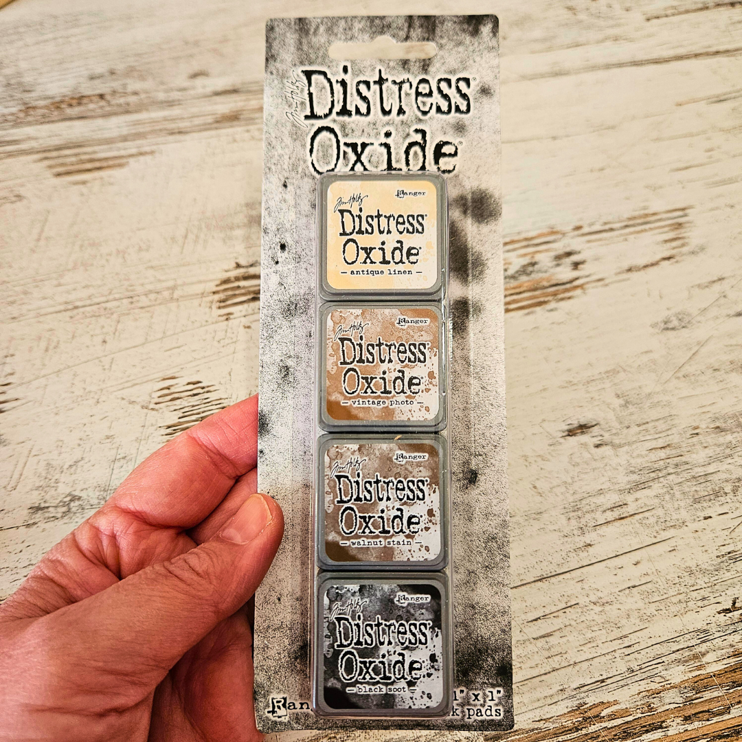 Distress Oxide Mini Pads - Tim Holtz Ranger (4 piece)-Distress Oxide Mini Pads - Tim Holtz Ranger (4 piece) - Aussie Paper crafting Junk journaling-Rachel The Turtle Journal