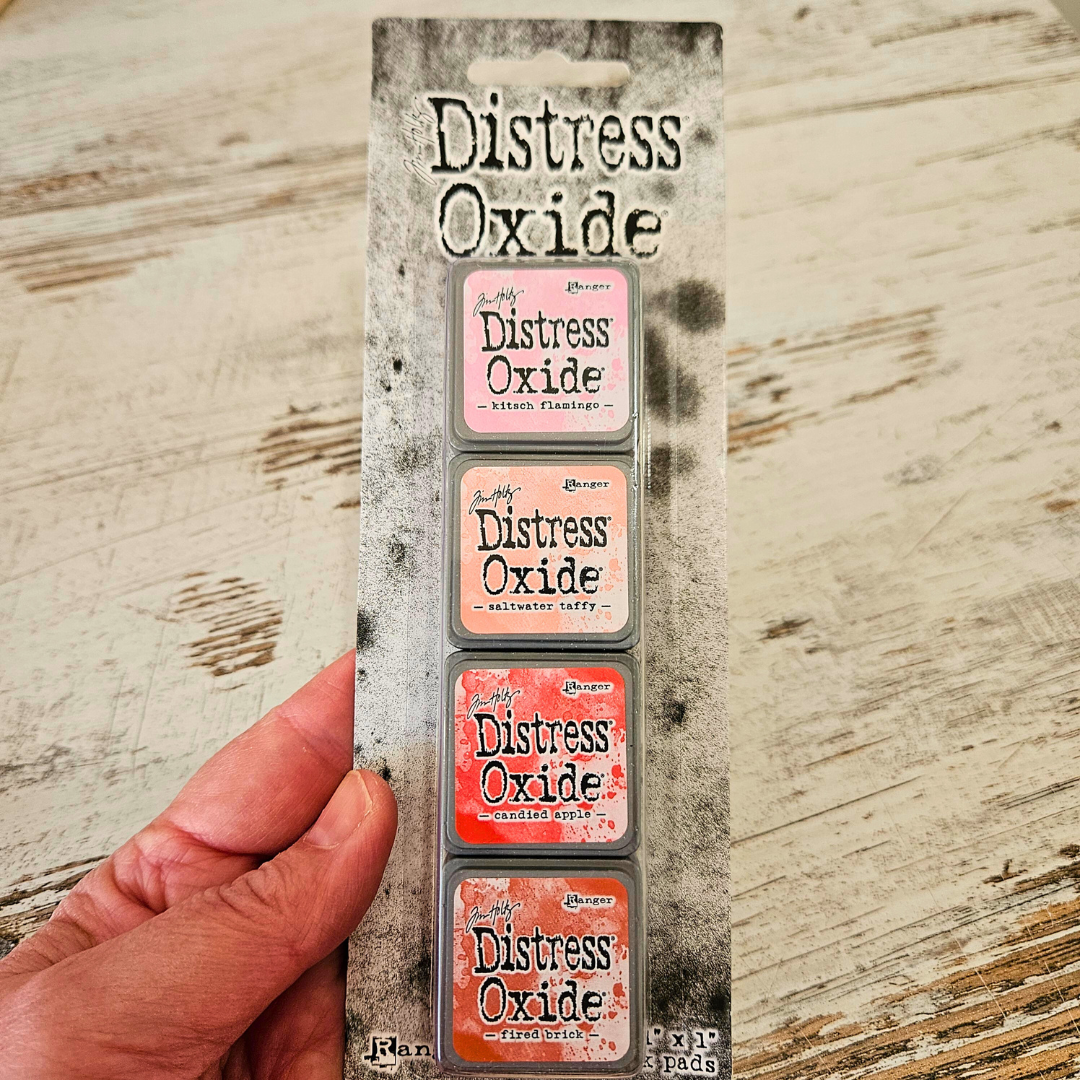 Distress Oxide Mini Pads - Tim Holtz Ranger (4 piece)-Distress Oxide Mini Pads - Tim Holtz Ranger (4 piece) - Aussie Paper crafting Junk journaling-Rachel The Turtle Journal