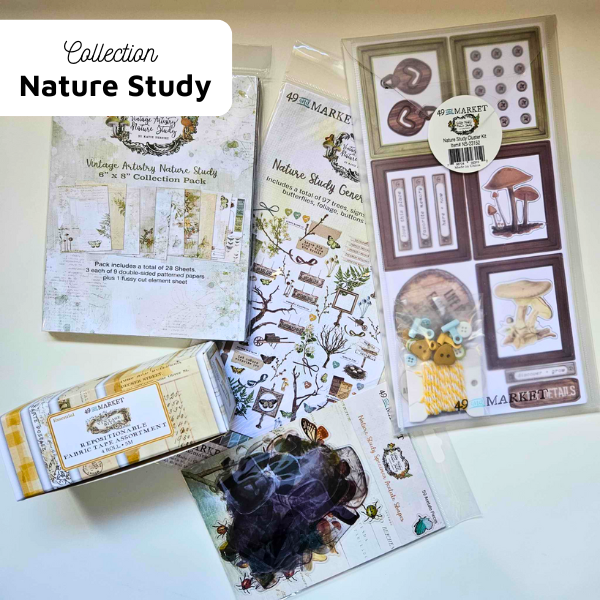 A5 Nature Study Patterned Paper Pack - 49 and Market - Aussie Paper Crafting - The Turtle Journal - Double sided heavy weight journaling patterned papers pack set. Adelaide based