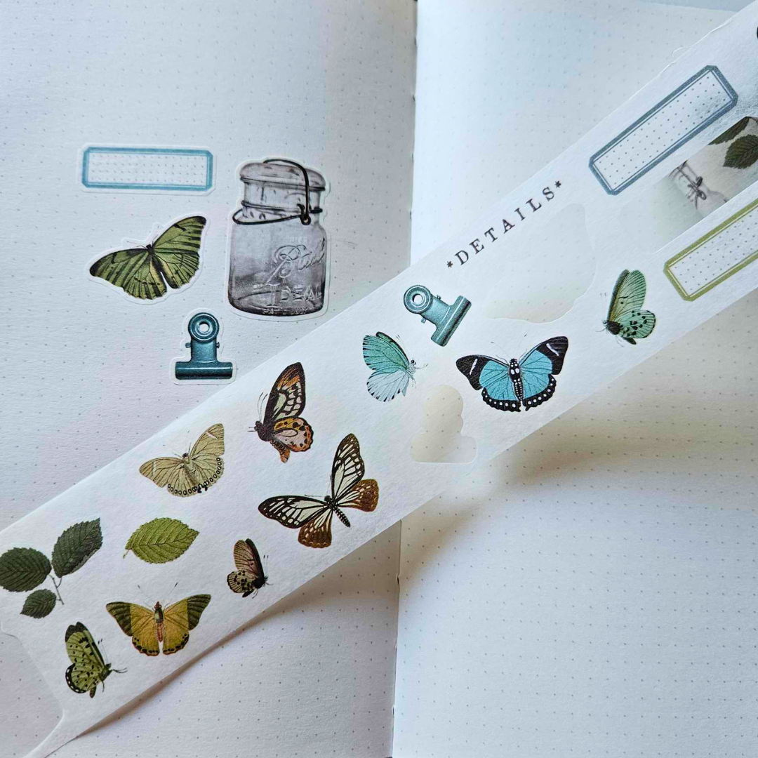 Nature Study Wings Washi Tape Stickers - 49 and Market