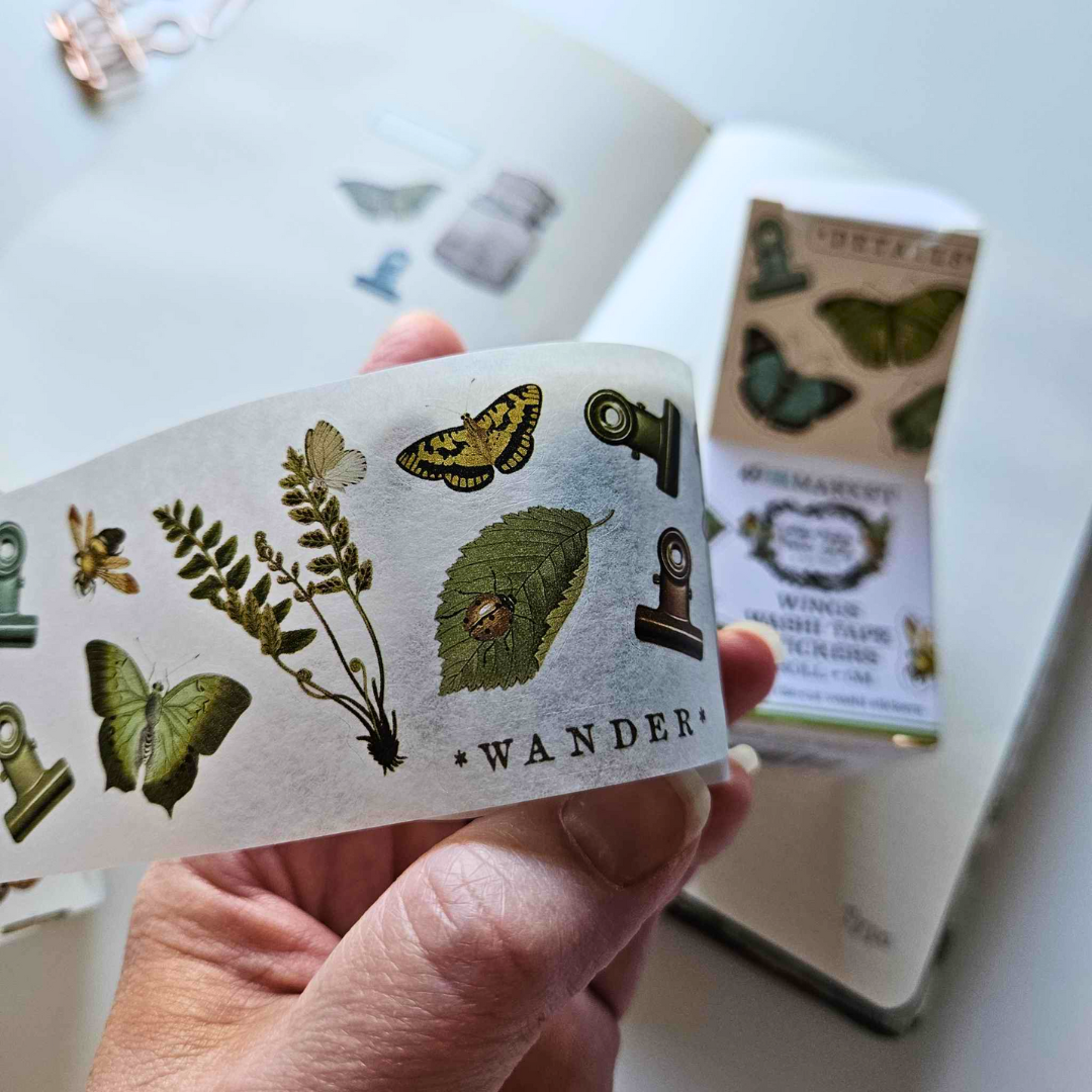 Nature Study Wings Washi Tape Stickers - 49 and Market