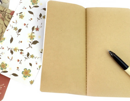 Floral Kraft Traveller’s Journal Bundle (4 pack)