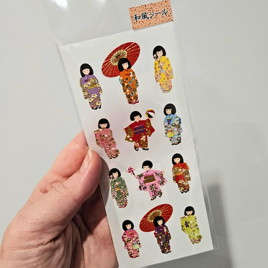 Geisha Girl Stickers - Okuyama & Co. From Japan