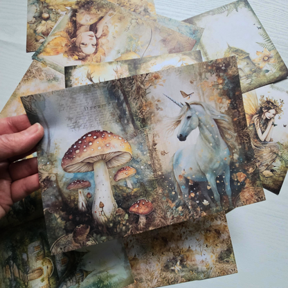 A5 Patterned Paper Pack - Fairy Garden