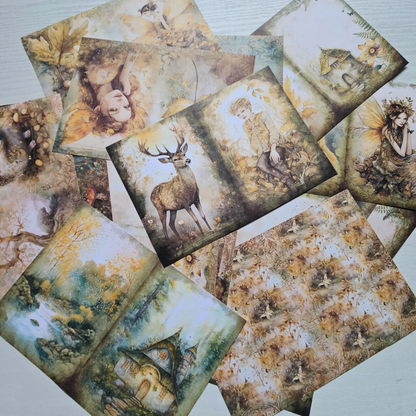 A5 Patterned Paper Pack - Fairy Garden