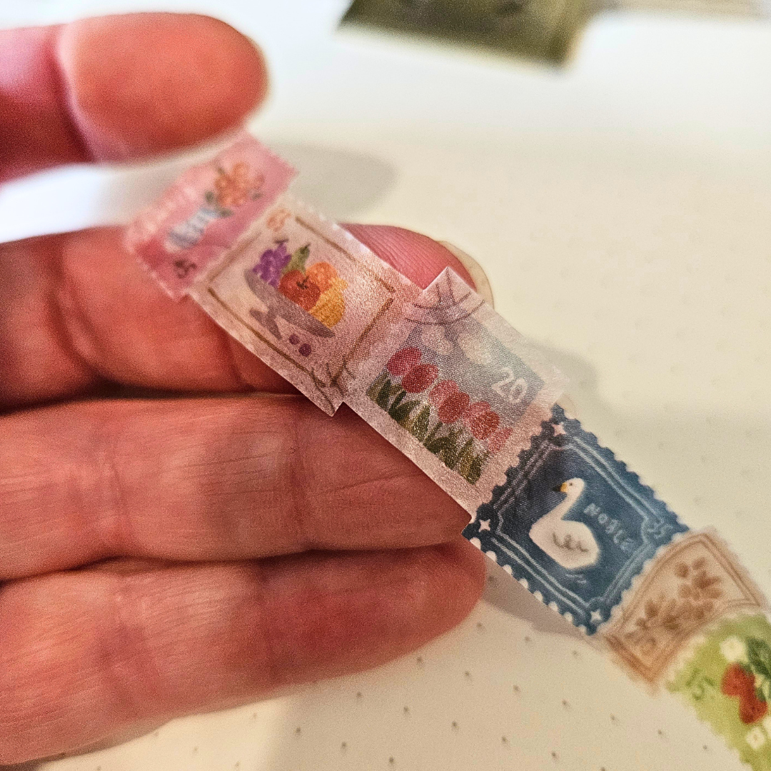 Little Stamp Washi Tape (5m roll) - Mind Wave From Japan