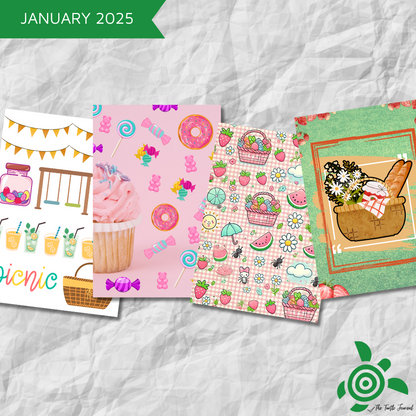Turtle Printable Box Subscription-Subscription Monthly Printable Craft Mystery Box Download Australia Paper Crafters PDF-Rachel The Turtle Journal