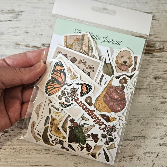 The Quiet Life Cottagecore Paper Sticker Set (45 pieces)