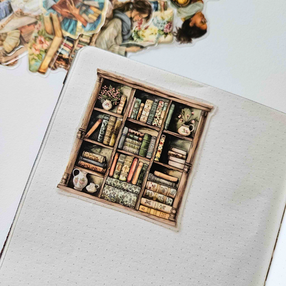 Reading Nook Sticker Set (20 piece) - Book Lovers Collection - Rachel The Turtle Journal -  - Australian Junk Journaling Scrapbooking Supplies