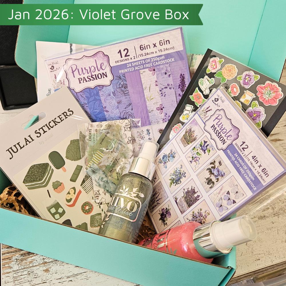 Turtle Treasure Box Subscription Kit-Papers Stickers Subscription Kit Box Monthly Craft Mystery Australia Paper Crafters-Rachel The Turtle Journal